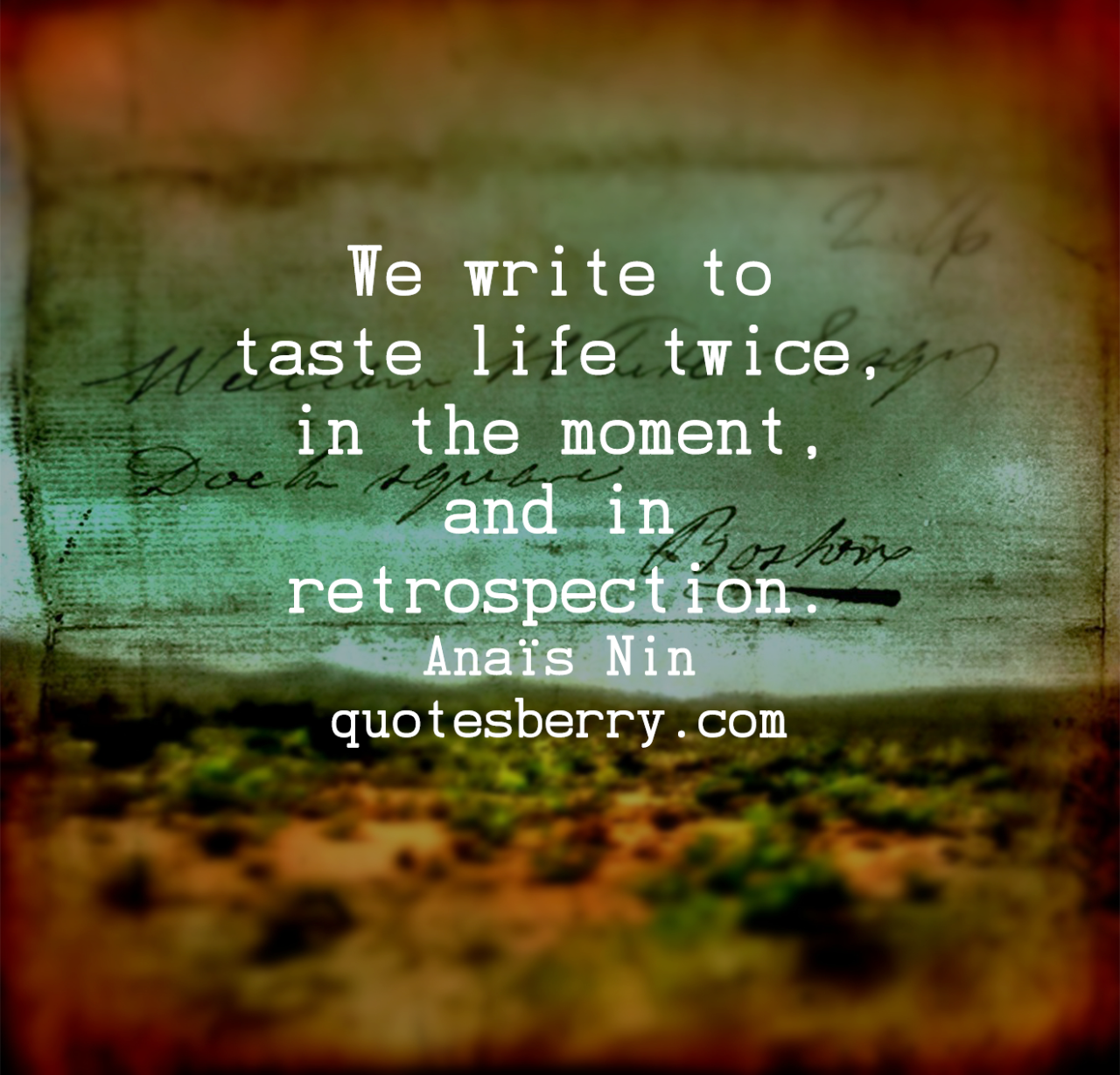 Taste is life. A taste of my Life.