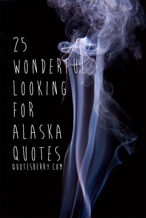 25 Wonderful Looking For Alaska Quotes